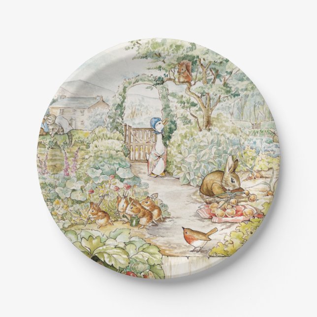 Jemima Puddle Duck Paper Plate (Front)