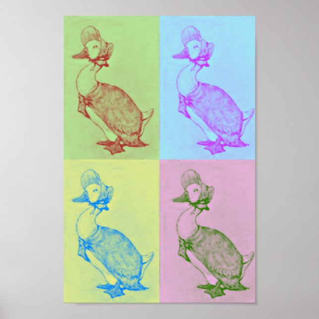 Jemima Puddle-Duck Pop Art Poster (Front)