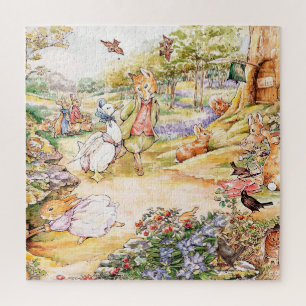 Jemima Puddle Duck taking a walk with Mr. Fox    Jigsaw Puzzle