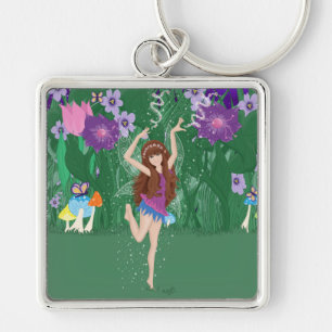 Jen the Dancing Flower Fairy Key Ring