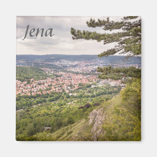 Jena view photo magnet (Front)