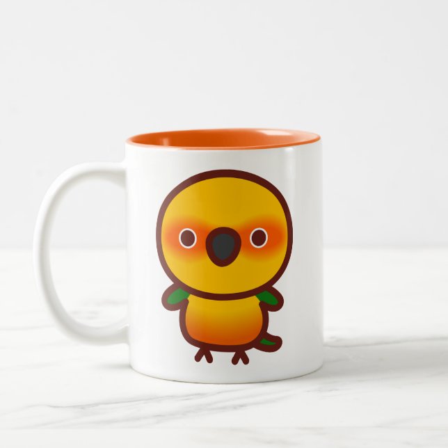 Jenday Conure Two-Tone Coffee Mug (Left)