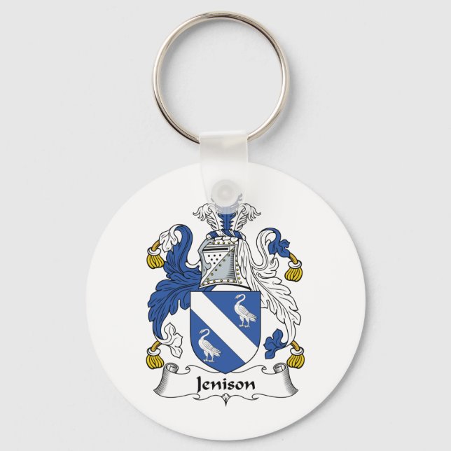 Jenison Family Crest Key Ring (Front)