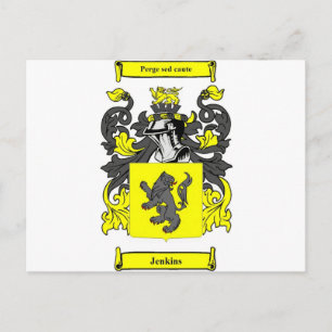 Jenkins (English) Coat of Arms Postcard
