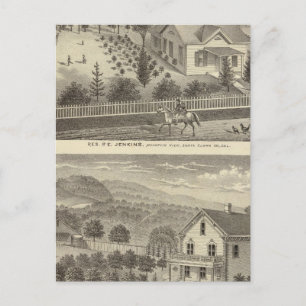 Jenkins, Snyder residences Postcard