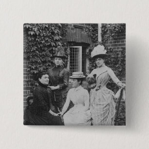 Jennie Jerome, later Lady Randolph Churchill 15 Cm Square Badge