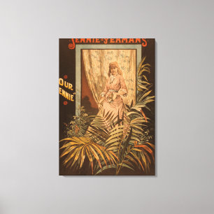 Jennie Yeamans "Our Jennie" Play Poster Canvas Print