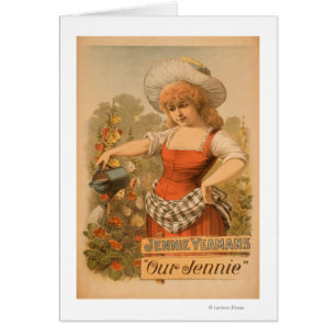 Jennie Yeamans "Our Jennie" Theatre Poster