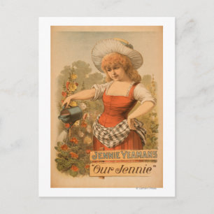 Jennie Yeamans "Our Jennie" Theatre Poster Postcard