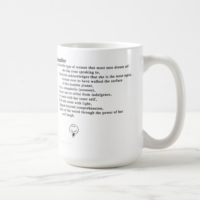 jennifer coffee mug (Right)