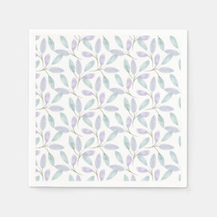 Jennifer Collection Watercolor Leaves Napkin