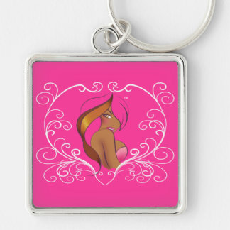 Jennifer Rabbit Key Ring