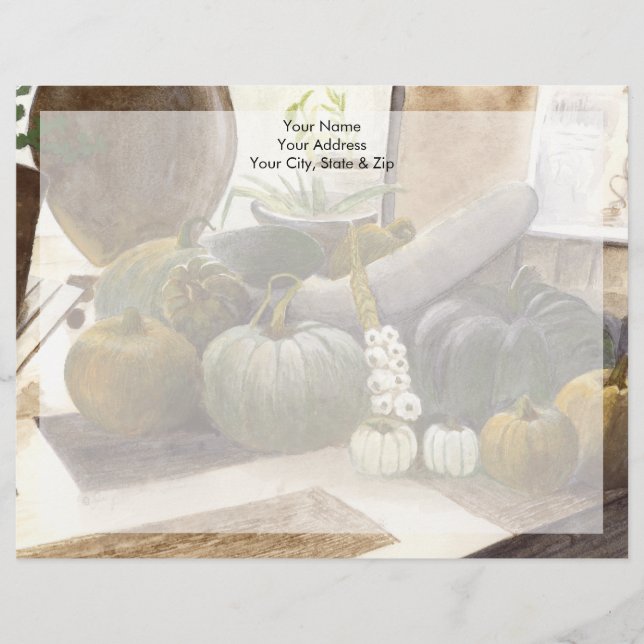 Jennifer's Pumpkins Letterhead Design (Front)