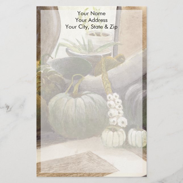 Jennifer's Pumpkins Stationery (Front)