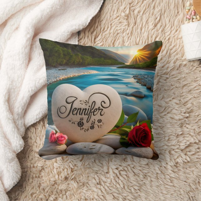 Jennifer's River Sunset Cushion (Blanket)