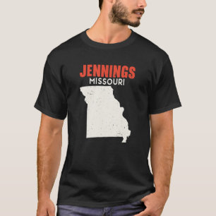 Jennings Missouri USA State America Travel Missour T-Shirt