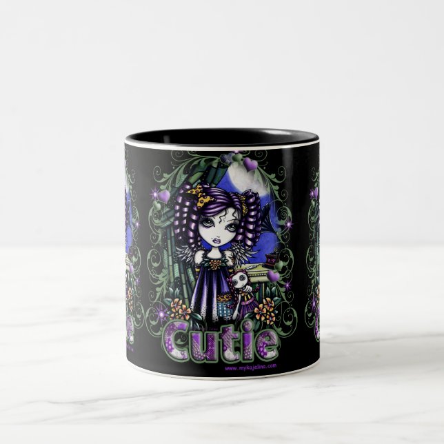 Jenny Cute Little Patchwork Angel Mug (Center)