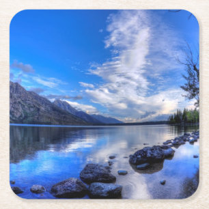 Jenny in Morning Square Paper Coaster