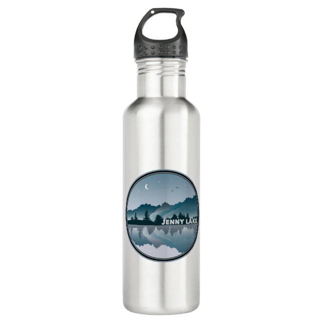 Jenny Lake Grand Teton National Park Reflection 710 Ml Water Bottle (Front)