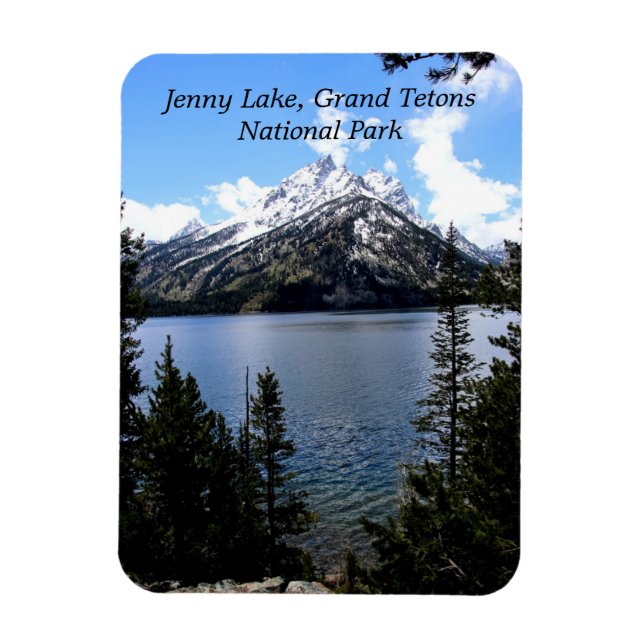 Jenny Lake Grand Tetons Flexible Photo Magnet (Vertical)