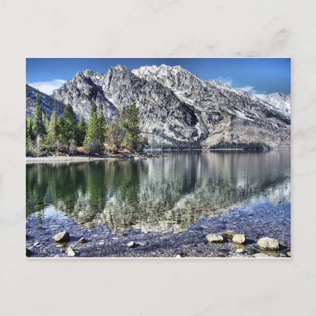 Jenny Lake Reflection Postcard (Front)