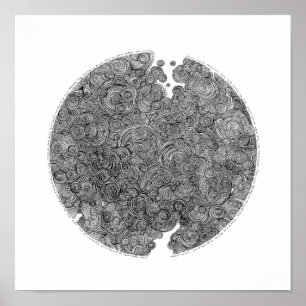 Jenny Lawson print.  Going in circles. Poster