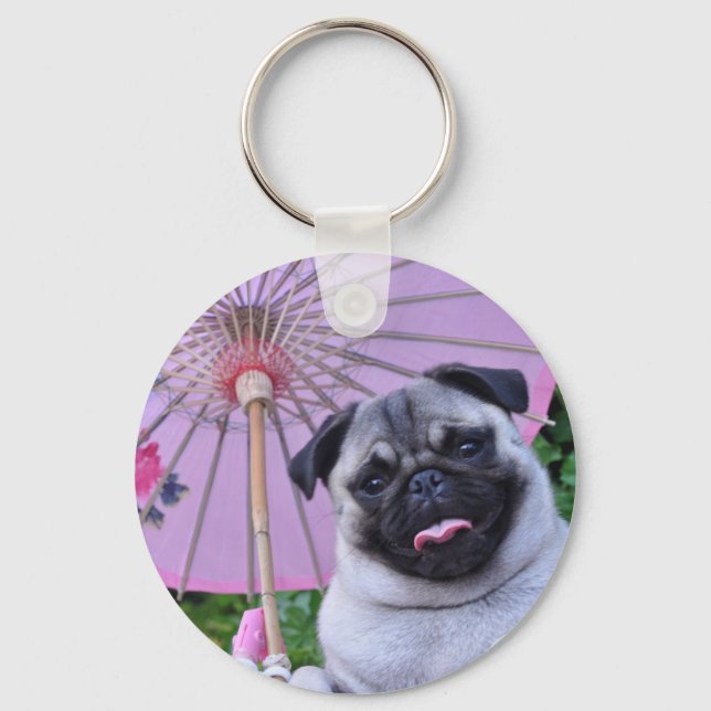 Jenny The Pug - Key Chain (Front)