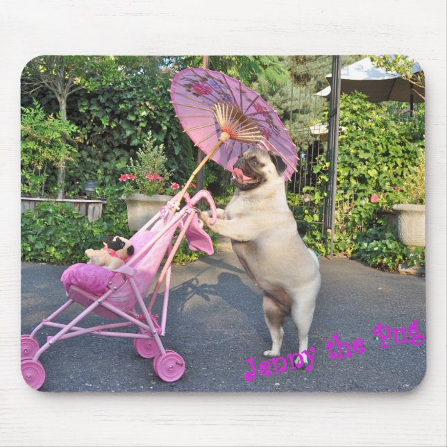 Jenny The Pug - Mouse Pad (Front)