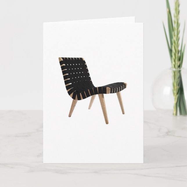 JENS RISOM by Knoll Mid-Century Modern Strap Chair Holiday Card (Front)