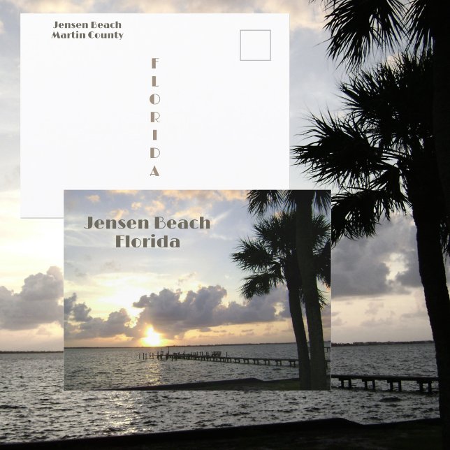 Jensen Beach Florida Sunrise Photographic Postcard (Creator Uploaded)