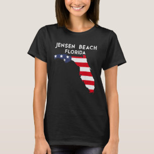 Jensen Beach Florida USA State America Travel Flor T-Shirt