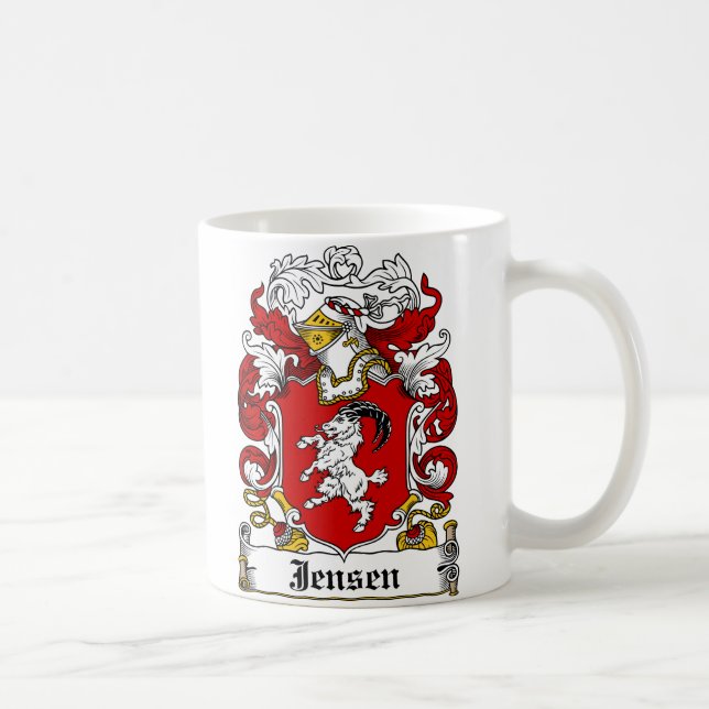 Jensen Family Crest Coffee Mug (Right)