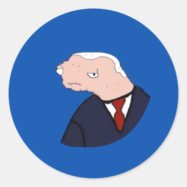 Jeo Boden Ultimate Meme (Blue) Classic Round Sticker (Front)