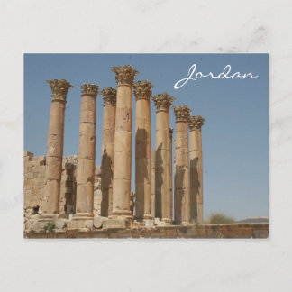 jerash colums postcard