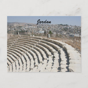 jerash roman amphitheatre postcard