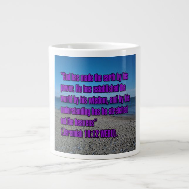 Jeremiah 10:12 WEBU Mug (Front)