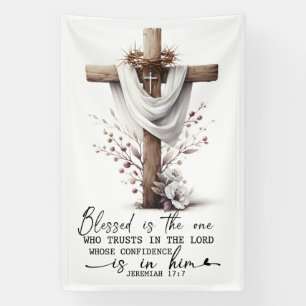 Jeremiah 17:7 Faith & Hope Art Banner