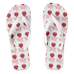 Jeremiah 17:9 KJV Bible Scripture All-Over Unisex Jandals