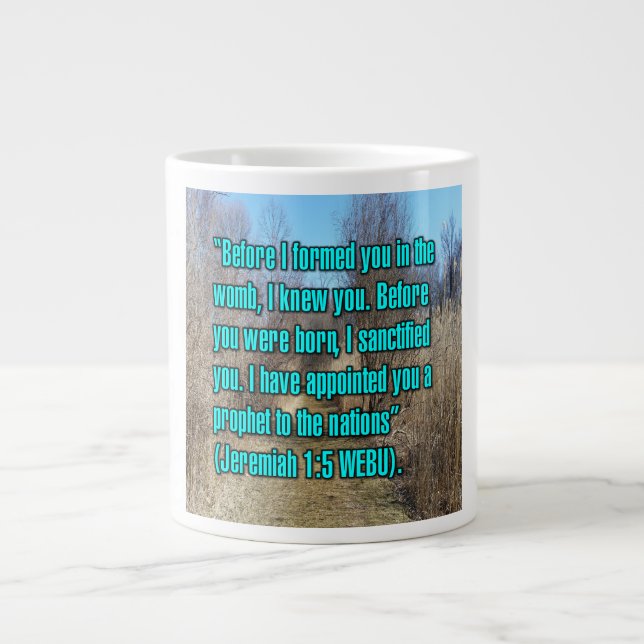 Jeremiah 1:5 WEBU Mug (Front)