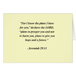 JEREMIAH 29:11