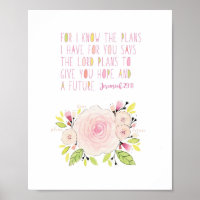 Jeremiah 29:11 Archival art print