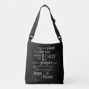 Jeremiah 29:11 Bible Verse Crossbody Bag
