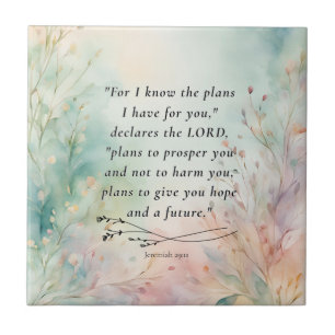 Jeremiah 29:11 Bible Verse Image Tile