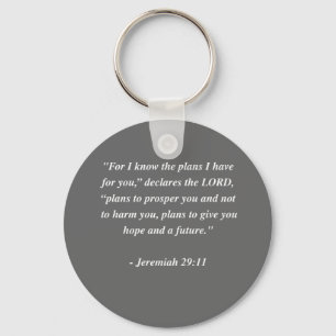 JEREMIAH 29:11 Bible Verse Key Ring