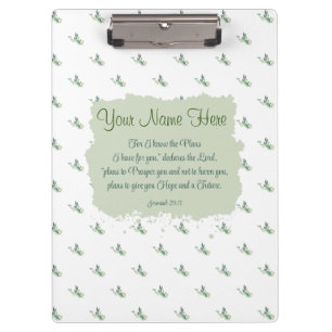 Jeremiah 29:11 Bible Verse Personalise Clipboard