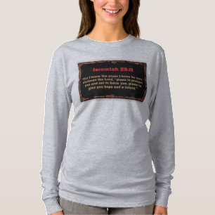 Jeremiah 29:11 Christian Women's Long Sleeve Tee