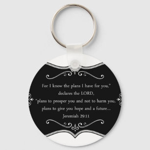 Jeremiah 29:11 Custom Christian Gift Key Ring