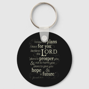 Jeremiah 29:11 Encouraging Bible Verse Key Ring