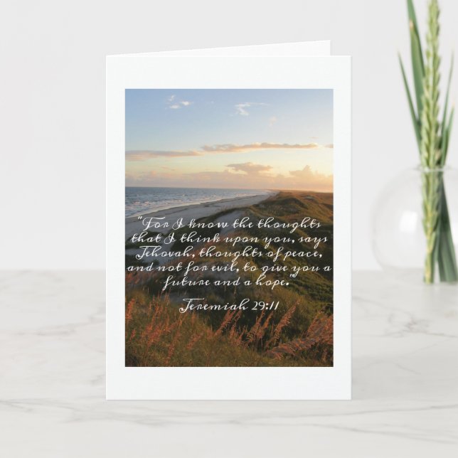 Jeremiah 29:11 Folding Notecard (Front)