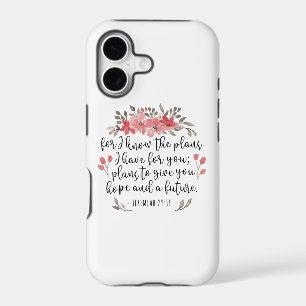 Jeremiah 29 11 - For I Know The Plans - Floral